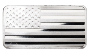 1 oz Silver Bar &ndash; American Flag (Highland Mint)